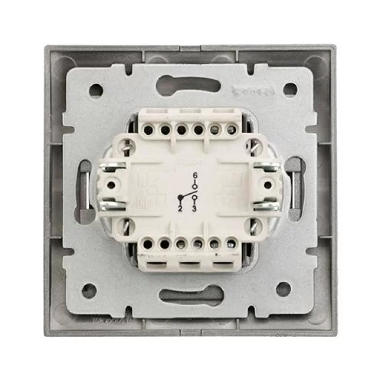 в продаже Выключатель проходной темно-серый металлик DERIY Lezard 702-2929-105 - фото 3