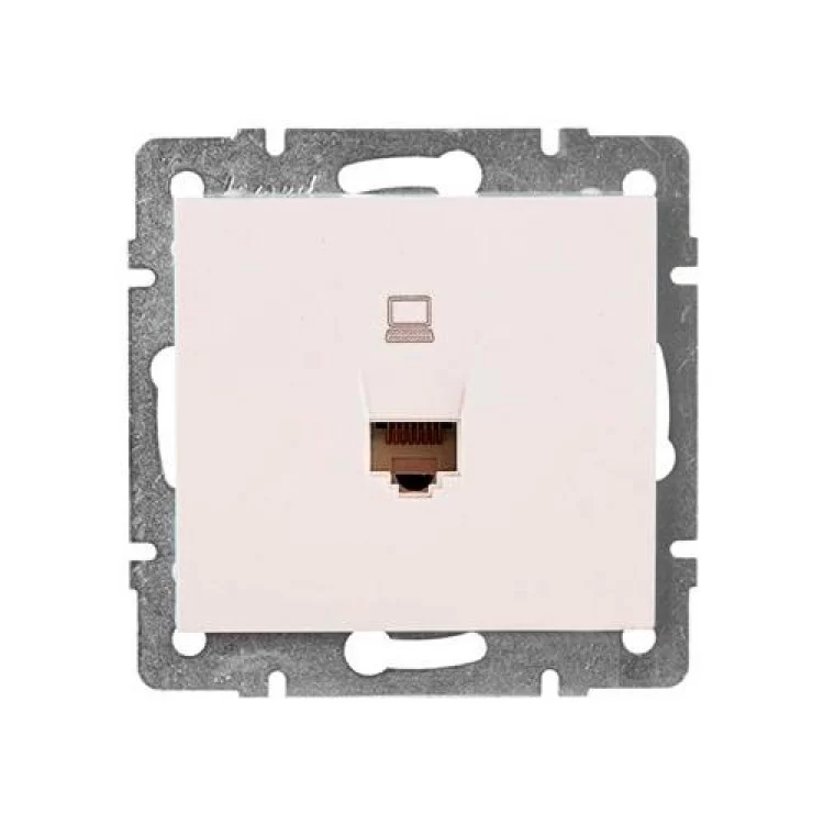 Комп'ютерна розетка Lezard Rain RJ45 5 категорія Крем (703-0388-139B)