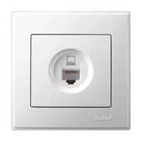 Компьютерная розетка Lezard LESYA RJ45 5 категория Белая (705-0202-139)