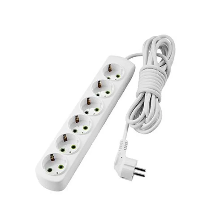 Сетевой удлинитель Lezard Letitia 6 розеток с заземлением, 3 м (721-0603-601) Сетевой удлинитель Lezard Letitia 6 розеток с заземлением, 3 м (721-0603-601)