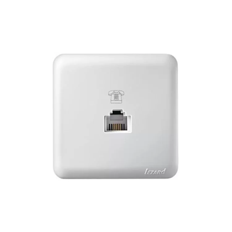 Телефонна розетка Lezard VIOLA RJ11 4 контакти Біла (751-0200-137) - фотографія 2