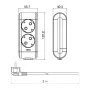 Удлинитель 2 гнезда 3 метра с заземлением Viko Multi-Let