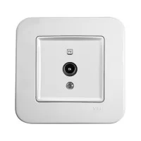 Розетка TV кінцева біла Viko Rollina