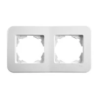 Рамка 2-ная белая горизонтальная Viko Rollina