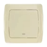 Выключатель одноклавишный перекрестный крем Viko Carmen