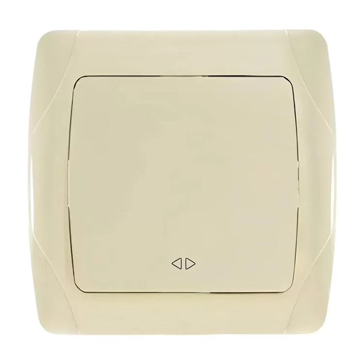 Выключатель одноклавишный перекрестный крем Viko Carmen