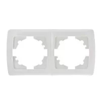 Рамка 2-на біла горизонтальна Viko Carmen