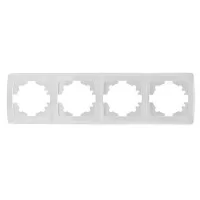 Рамка 4-белая горизонтальная Viko Carmen