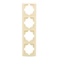 Рамка 4-на крем вертикальна Viko Carmen
