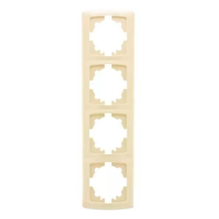 Рамка 4-на крем вертикальна Viko Carmen Рамка 4-на крем вертикальна Viko Carmen