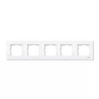 Рамка 5-ная белая горизонтальная  Viko Karre