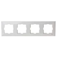 Рамка 4-на горизонтальна біла Viko Meridian