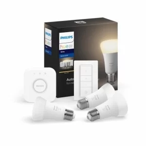 Розумна лампочка Philips Стартовий комплект Hue White, E27 3шт (929001821620)