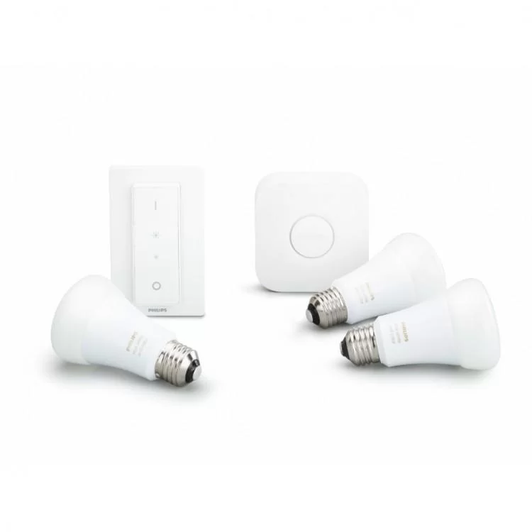 Розумна лампочка Philips Стартовий комплект Hue Color, E27 3шт (929002216825) ціна 8 389грн - фотографія 2