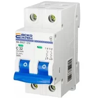 Автоматичний вимикач АскоУкрем ВА-2017 2 P 32A Тип C (A0010170015)