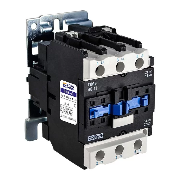 Контактор магнітний Аско Укрем 40А 380В ПМ 3-40-11 (A0040010011/577244) Контактор магнітний Аско Укрем 40А 380В ПМ 3-40-11 (A0040010011/577244)