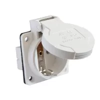 Гніздо врізне ГВ 16А/2 (220В) 2Р+РЕ (312) білий ІР44 АскоУкрем A0080030011