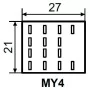 Реле електромагнітне MY4 (AC220) АскоУкрем A0090010009