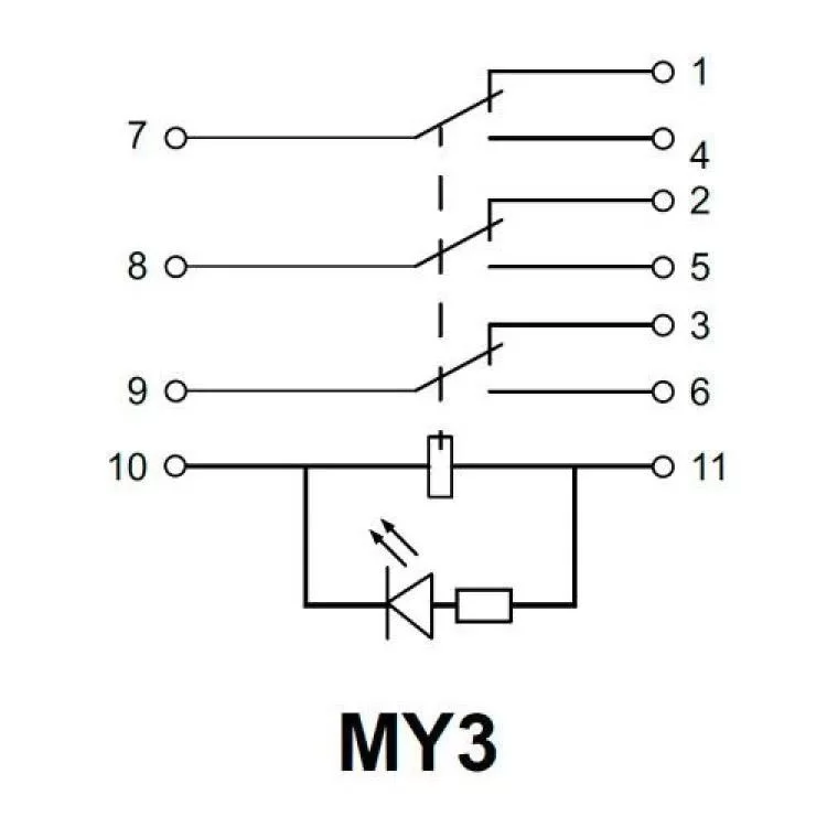 продаємо Реле електромагнітне проміжне MY3 (DC24) АскоУкрем в Україні - фото 4