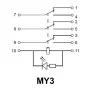 Реле електромагнітне проміжне MY3 (DC24) АскоУкрем