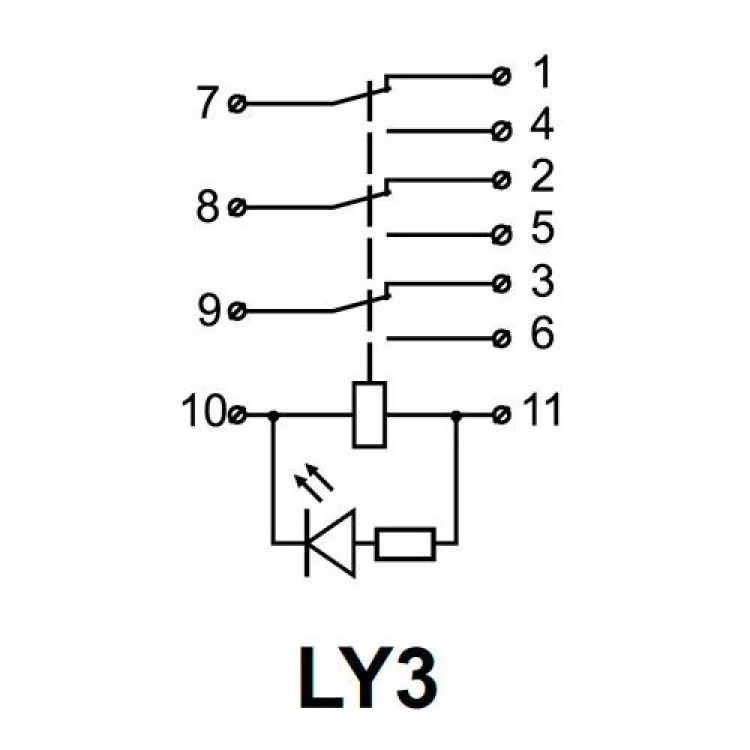 в продажу Реле електромагнітне проміжне LY3 (AC24) АскоУкрем - фото 3