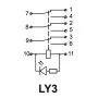 Реле электромагнитное промежуточное LY3 (AC24) АскоУкрем