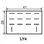 Реле електромагнітне проміжне LY4 (AC220) АскоУкрем