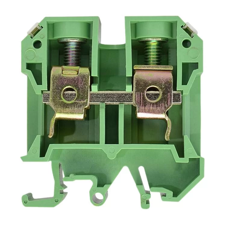 Клеммник наборный винтовой JXB-16/35 зеленый - фотография 2