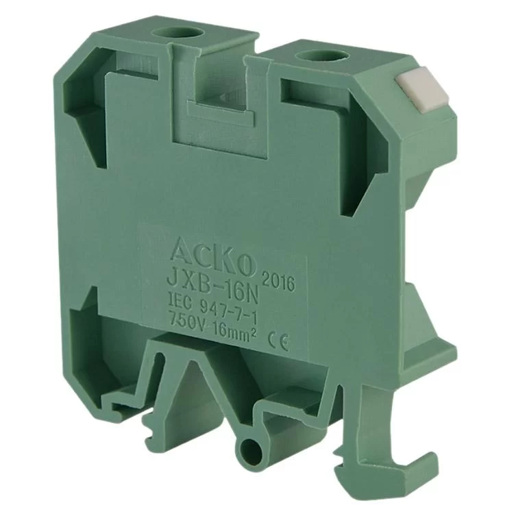 в продаже Клеммник наборный винтовой JXB-16/35 зеленый - фото 3