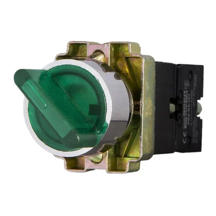 Перемикач XB2-BK2365 1NO 1NC 2-позиційний поворотний зелений з підсвічуванням АскоУкрем інструкція - картинка 6