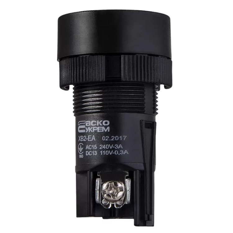 Кнопка XB2-ЕА125 1NO+1NC чорна АскоУкрем - фотография 2