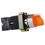 Переключатель XB2-BK2565 1NO 1NC 2-позиционный поворотный желтый с подсветкой АскоУкрем