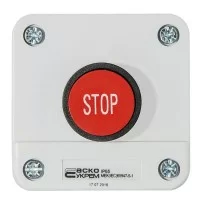 Пост управління XAL-B114 1NC 1-місний Стоп червона кнопка АскоУкрем