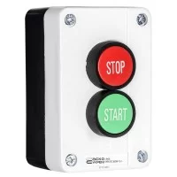 Пост управления XAL-B215 1NO 1NC 2-местный Start - Stop зеленая/красная АскоУкрем