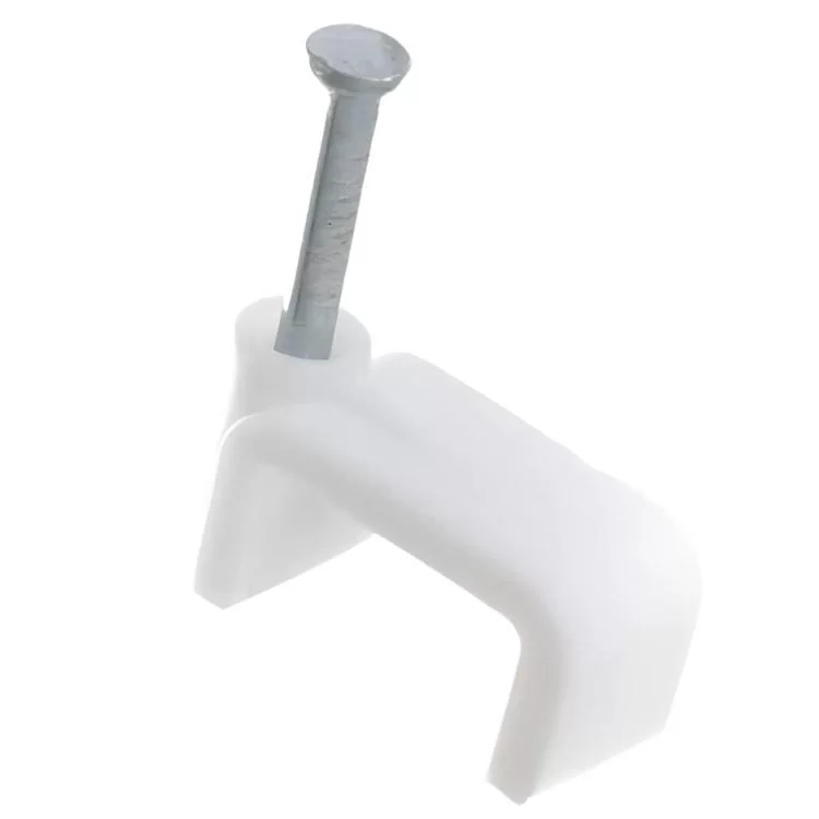 Скоба кабельна 4мм плоска (уп.-100шт) - фотографія 2