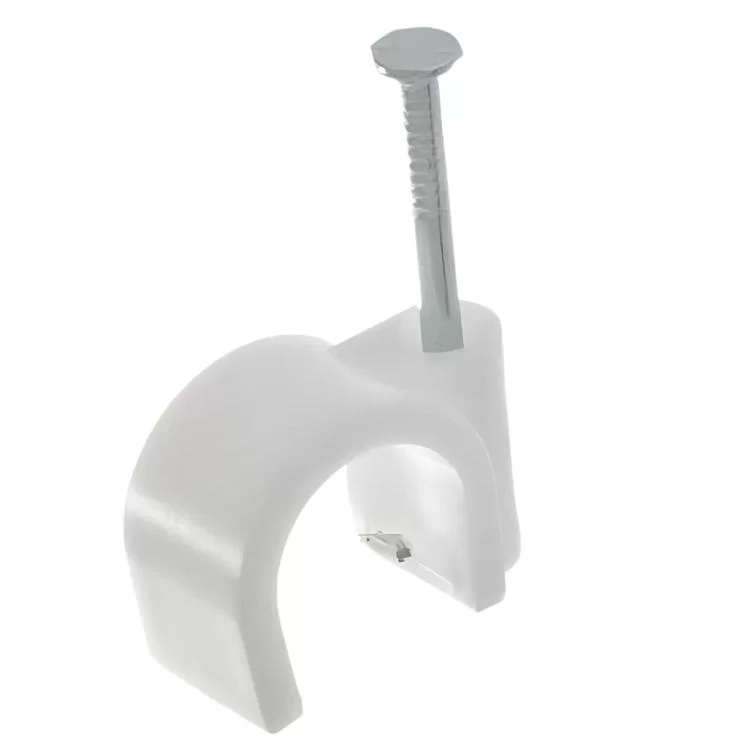 Скоба кабельна 16мм кругла (уп.-100шт) - фотографія 2