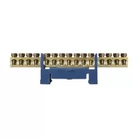 Нульова шина з ізолятором на DIN-рейку ВС-515 15 отворів АскоУкрем