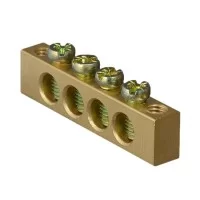 Нульова шина бруском 4 отворів АскоУкрем