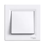 1-клавішний вимикач Schneider Asfora Білий (EPH0100121)