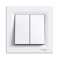 2-клавишный выключатель Schneider Asfora Белый (EPH0300121)