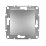 2-клавішний вимикач Schneider Asfora Алюміній (EPH0300161)
