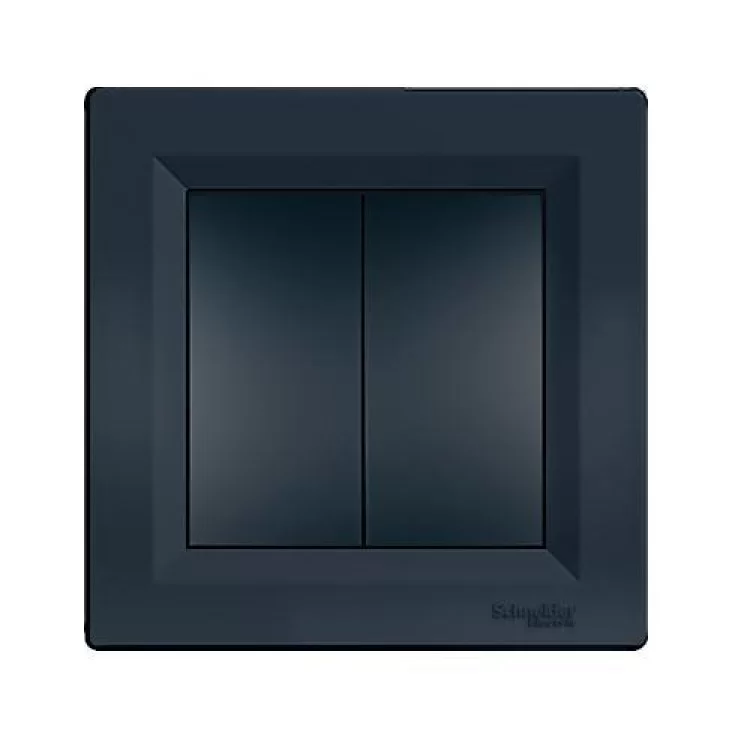 продаємо 2-клавішний вимикач Schneider Asfora Антрацит (EPH0300171) в Україні - фото 4