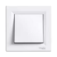 1-клавішний вимикач Schneider Asfora прохідний Білий (EPH0400121)