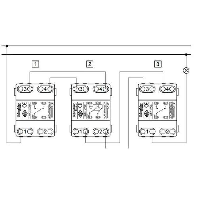 1-клавишный выключатель Schneider Asfora перехрестный Белый (EPH0500121) отзывы - изображение 5