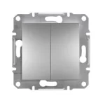 2-клавишный выключатель проходной Schneider Asfora Алюминий (EPH0600161)