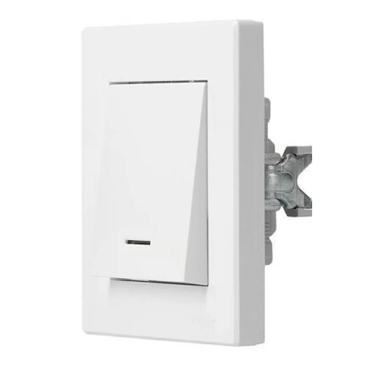 в продаже 1-клавишный выключатель Schneider Asfora с подсветкой Белый (EPH1400121) - фото 3