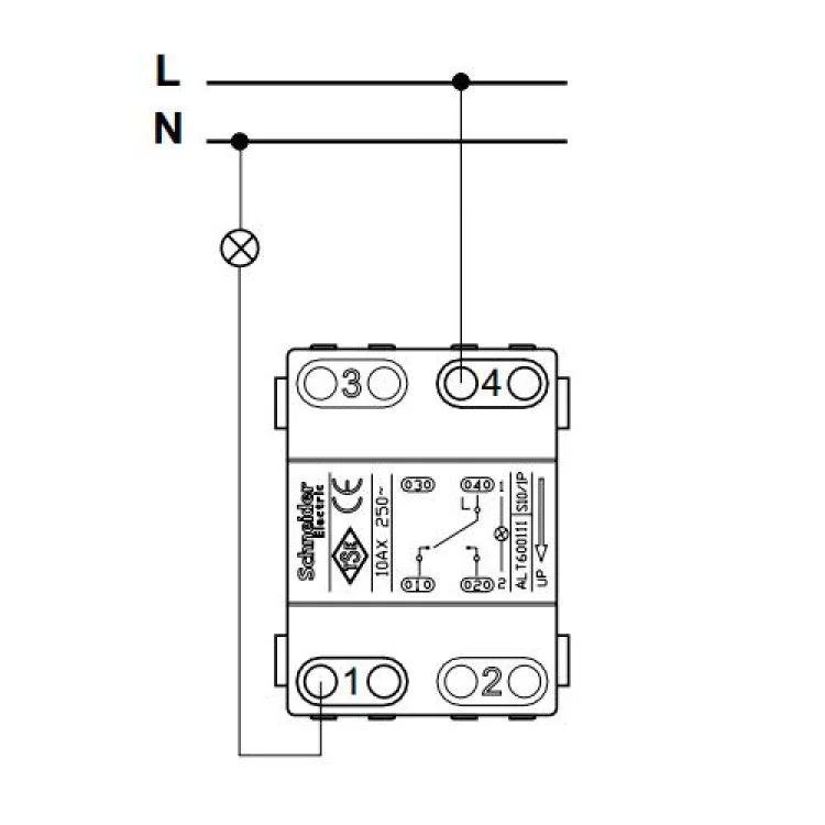 1-клавишный выключатель Schneider Asfora с подсветкой Белый (EPH1400121) отзывы - изображение 5
