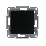 1-клавішний вимикач Schneider Asfora з підсвічуванням Антрацит (EPH1400171)