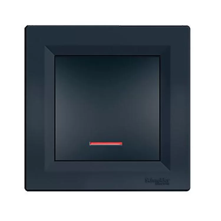 продаем 1-клавишный выключатель Schneider Asfora с подсветкой Антрацит (EPH1400171) в Украине - фото 4
