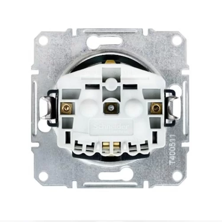 в продажу Розетка із заземленням та кришкою Schneider Asfora Алюміній (EPH3100161) - фото 3